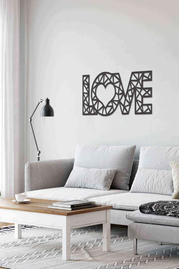 Love Aşk 3d Mdf Tablo Evinize Ofisinize Yeni Tarz Wall Art
