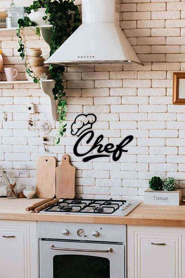 Chef 3d Mdf Tablo Evinize Ofisinize Mutfağınıza Yeni Tarz