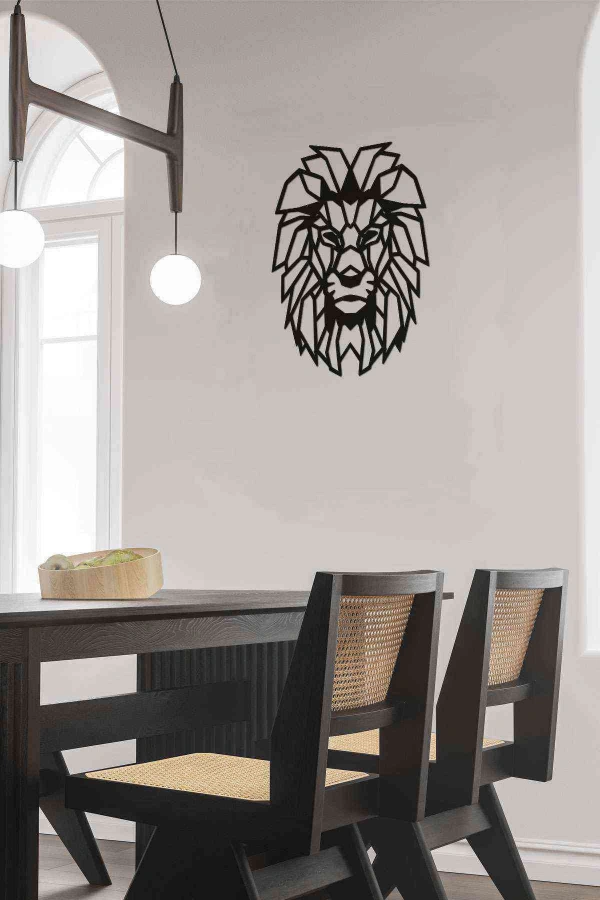 Aslan Figürlü 3d Mdf Tablo