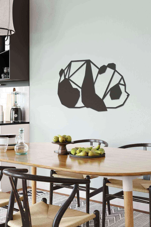 Panda Figürlü 3d Mdf Tablo Evinize Ofisinize Yeni Tarz Wall Art