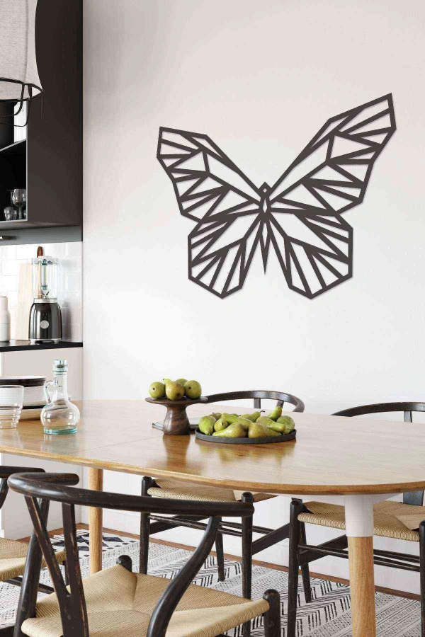 Kelebek Tablo Ahşap 50x35 cm Duvar Tablosu