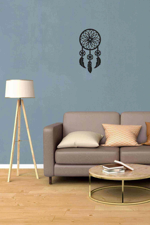 Düş Kapanı Dekoratif Duvar Dekoru Siyah Ahşap Lazer Mdf