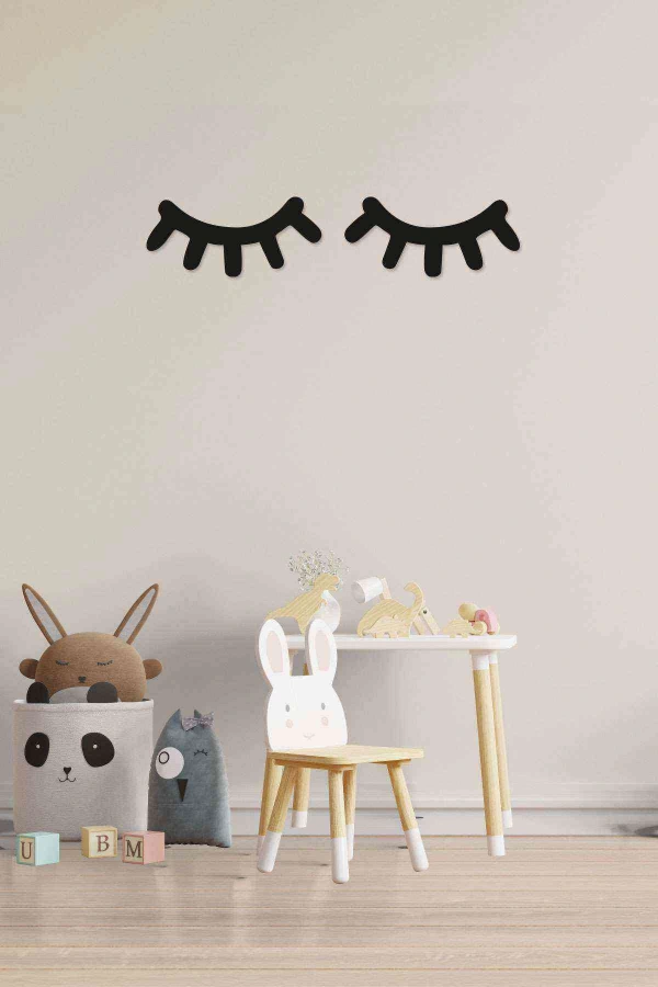 2li Dekoratif Kirpik Duvar Dekoru