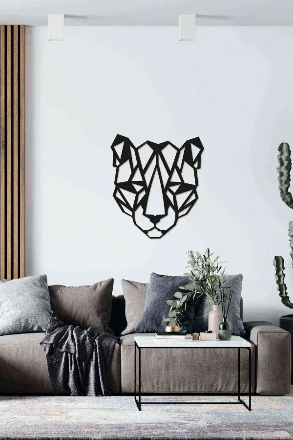 Çıta Duvar Dekoru Tablosu Siyah Ahşap Lazer Mdf