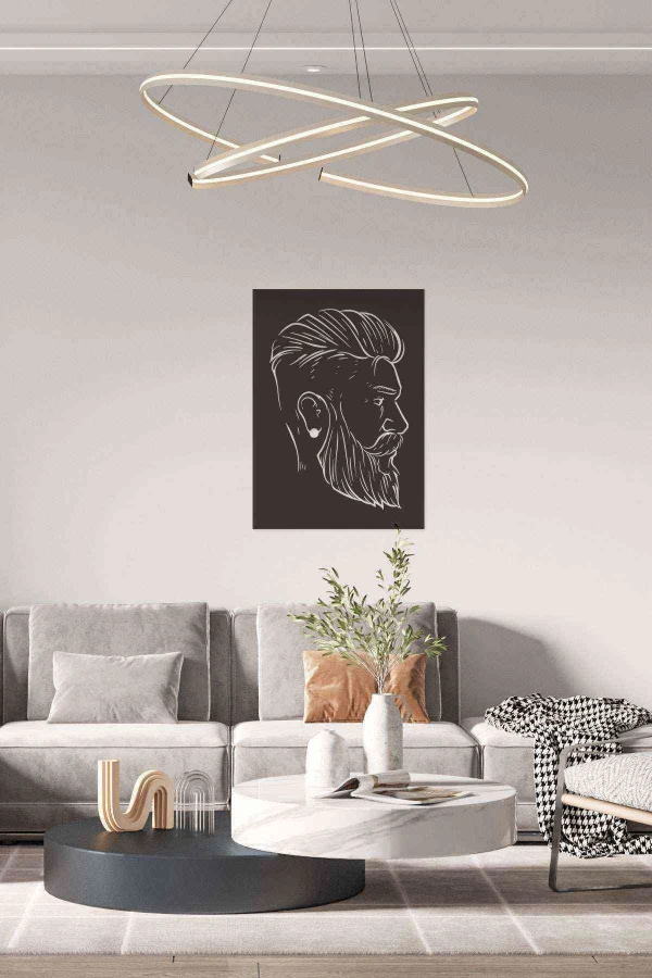 Hipstar Duvar Dekoru Tablosu Siyah Ahşap Lazer Mdf