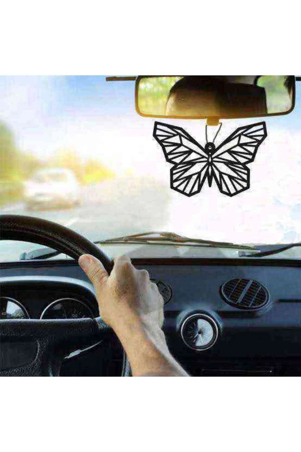 Araba Süsü Kelebek Dikiz Aynası Süsü Ahşap