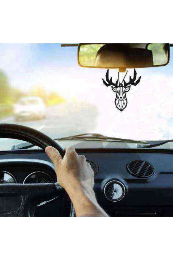 Araba Süsü Geyik Dikiz Aynası Süsü Ahşap