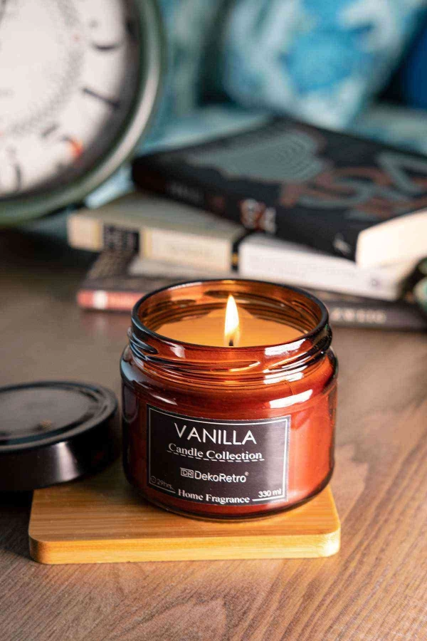 Amber Kavonoz Mum Vanilya Kokulu Büyük Boy Siyah Etiketli