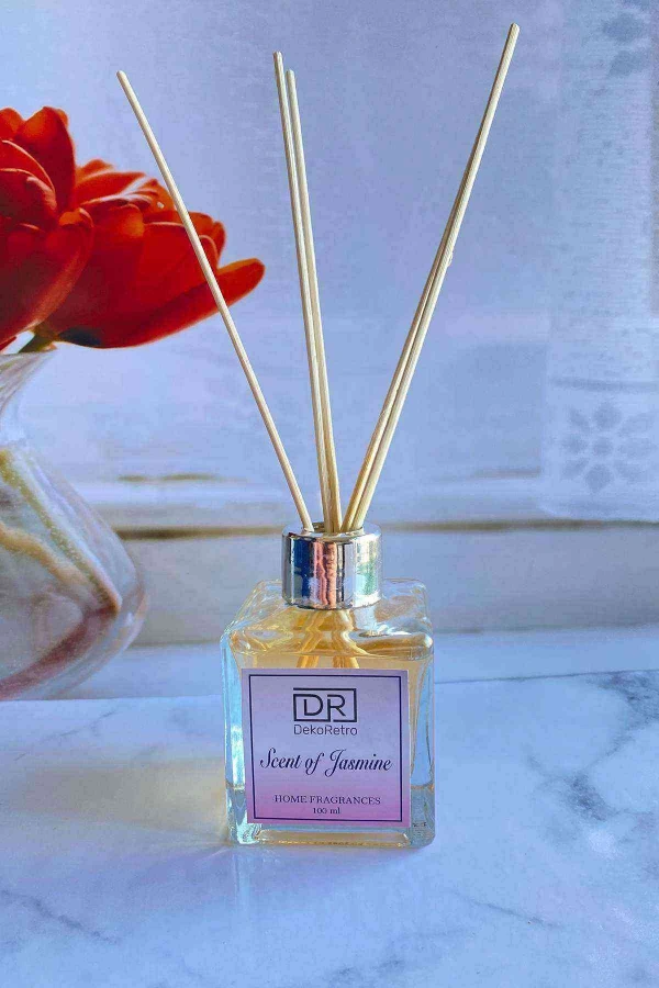 Yasemin Oda ve Ortam Kokusu 100 ml Çubuklu Scent of Jasmine Gümüş