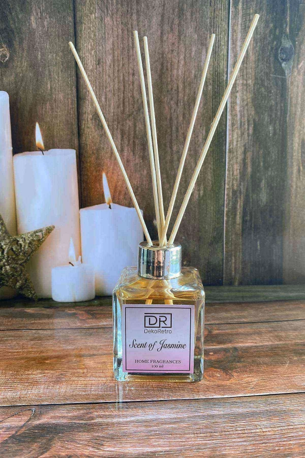 Yasemin Oda ve Ortam Kokusu 100 ml Çubuklu Scent of Jasmine Gümüş