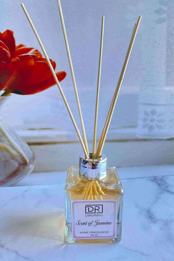 Yasemin Oda ve Ortam Kokusu 100 ml Çubuklu Scent of Jasmine Gümüş