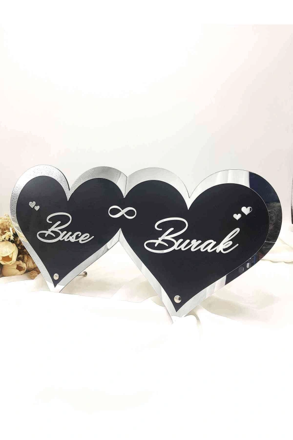 Pleksi Isimlik Masa Üstü Isim Söz Nişan Kına (40x20 Cm )