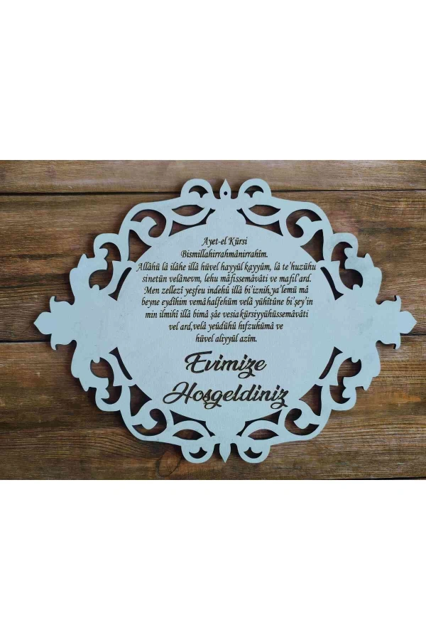 Kapı süsü İsimli Kasnak, Makrome Venedik-2 30 cm