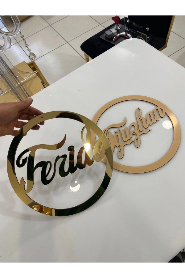 Pleksi Isimlik Kapı Süsü Nişan Düğün Kına Nikah Söz