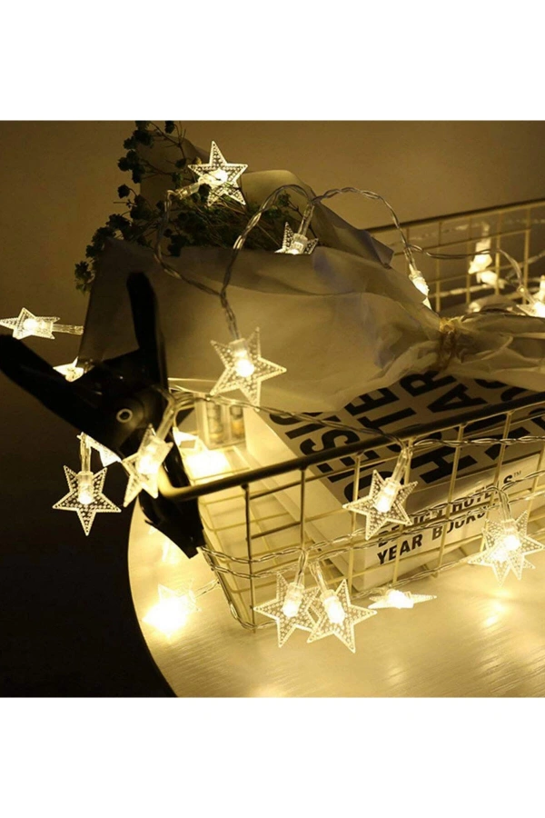 5 Metre Fişli Eklenebilir Animasyonlu Led Işık Yıldız Dizeleri