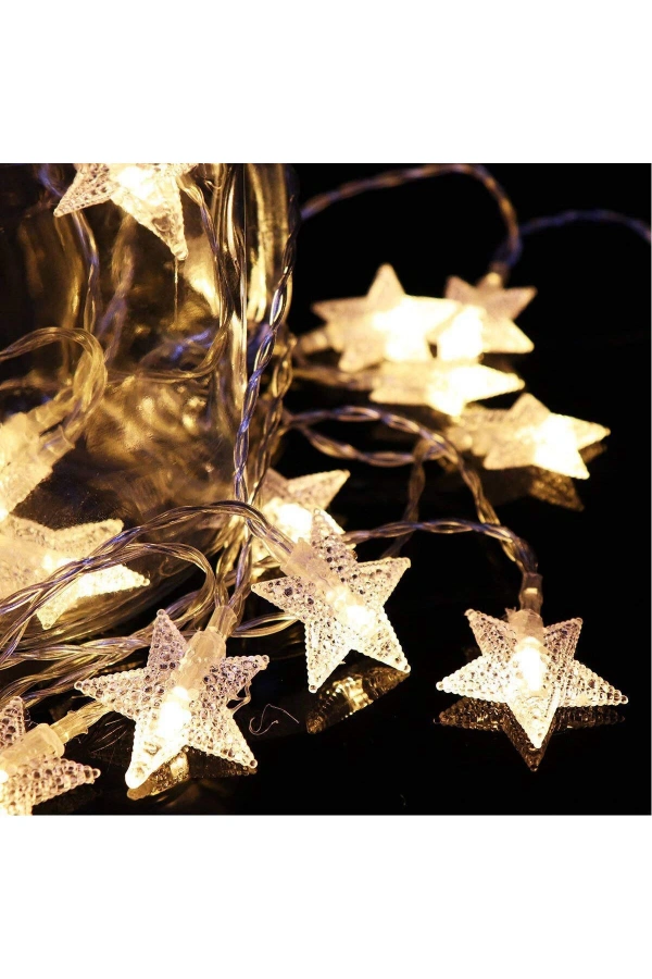5 Metre Fişli Eklenebilir Animasyonlu Led Işık Yıldız Dizeleri
