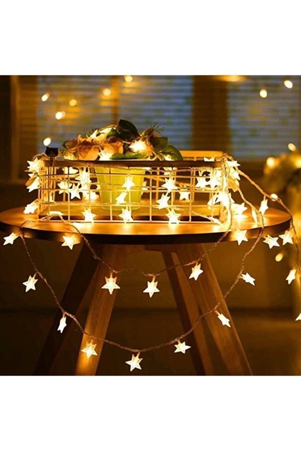 5 Metre Fişli Eklenebilir Animasyonlu Led Işık Yıldız Dizeleri