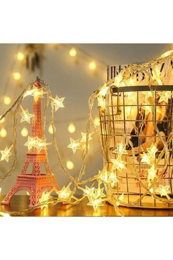 5 Metre Fişli Eklenebilir Animasyonlu Led Işık Yıldız Dizeleri