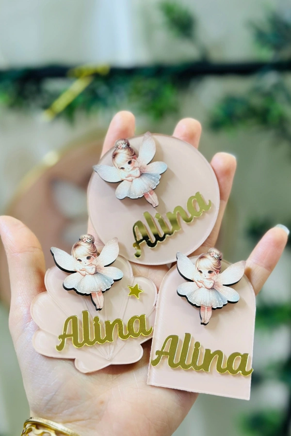 7x7 cm Figürlü Pleksi Doğum günü Magnet Hediyelik (15 adet)