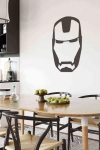 Iron Man 50x35cm Siyah Ahşap Lazer Tablo Mdf