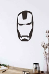 Iron Man 50x35cm Siyah Ahşap Lazer Tablo Mdf