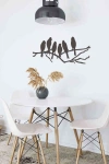 Dal Üstünde Kuşlar 3D Mdf Tablo Evinize Ofisinize Yeni Tarz Wall