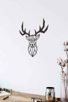 Geyik Figürlü 3d Mdf Tablo Evinize Ofisinize Yeni Tarz Wall Art