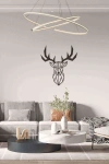 Geyik Figürlü 3d Mdf Tablo Evinize Ofisinize Yeni Tarz Wall Art