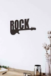 Rock Gitar Figürlü 3d Mdf Tablo Evinize Ofisinize Yeni Tarz Wall