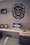 Aslan Figürlü 3d Mdf Tablo