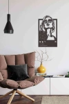 Kadın Instagram Duvar Dekoru Tablo Siyah Ahşap Mdf