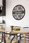 Home Sweet Home Duvar Dekoru Tablosu Siyah Ahşap Mdf