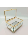 Gül Kutusu Dekoratif Kutu 15x10x7 cm Gold