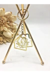 PLEKSİ ANAHTARLIK İKİLİ OLARAK EV MODEL GOLD