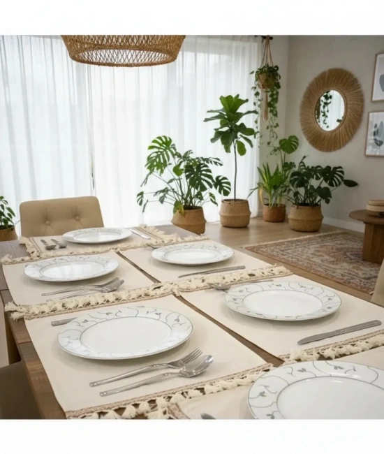 6lı Keten Amerikan Servis Seti 35x55