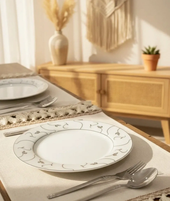 6lı Keten Amerikan Servis Seti 35x55