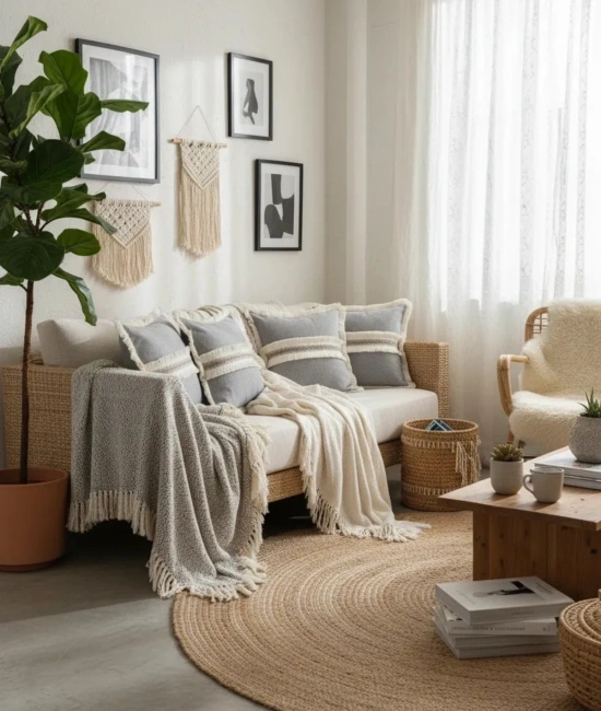 Antrasit Keten Jüt Dantelli Kırlent Kırlent Kılıfı 43 X 43