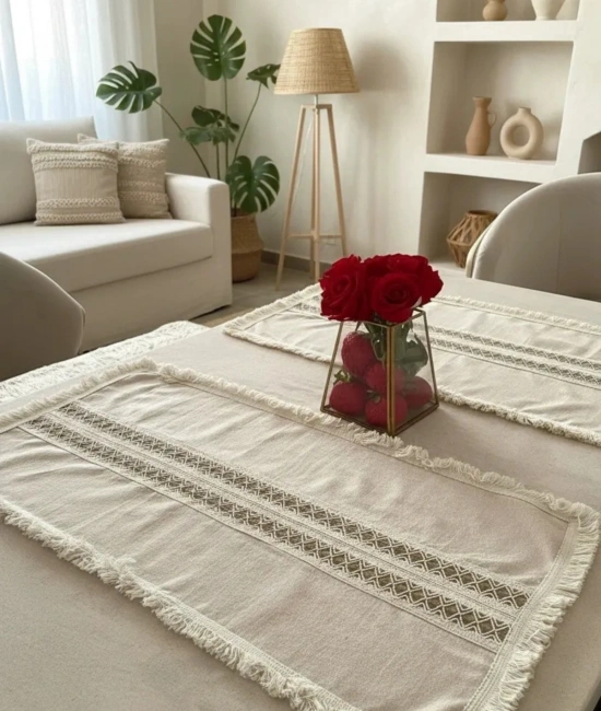 Ham Keten Krem 2li Vintage Runner (40 x 80)