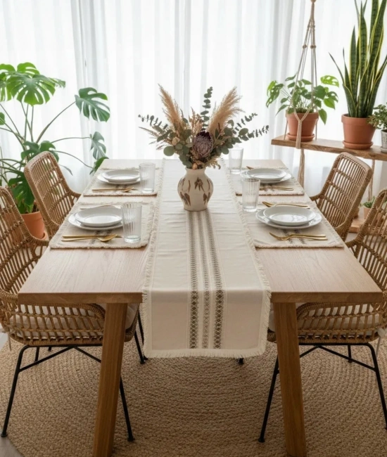 Ham Keten Krem 2li Vintage Runner (40 x 80)