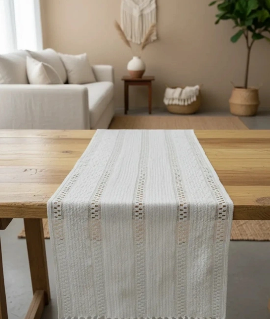Ham Dantel Örme 2 Lİ Runner Masa Örtüsü 35 x 80
