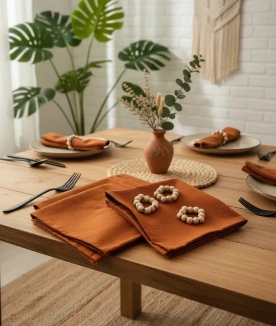 Tarçın Premium Peçete Takımı 6lı (TOKA HEDİYELİ) 40x40