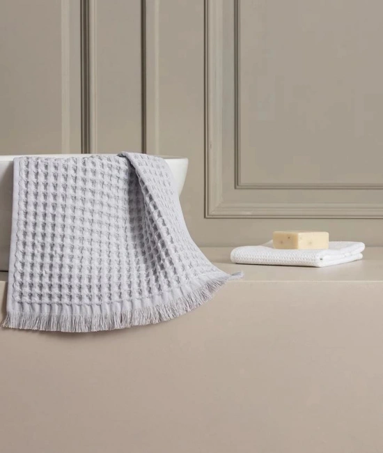 3’lü Gri Pamuklu Havlu Seti – 30x45, 50x90, 80x160 cm – Yumuşak ve Emici