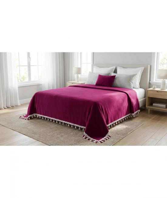 Çift Kişilik Yatak Örtüsü 200 x 230 cm - Bordo