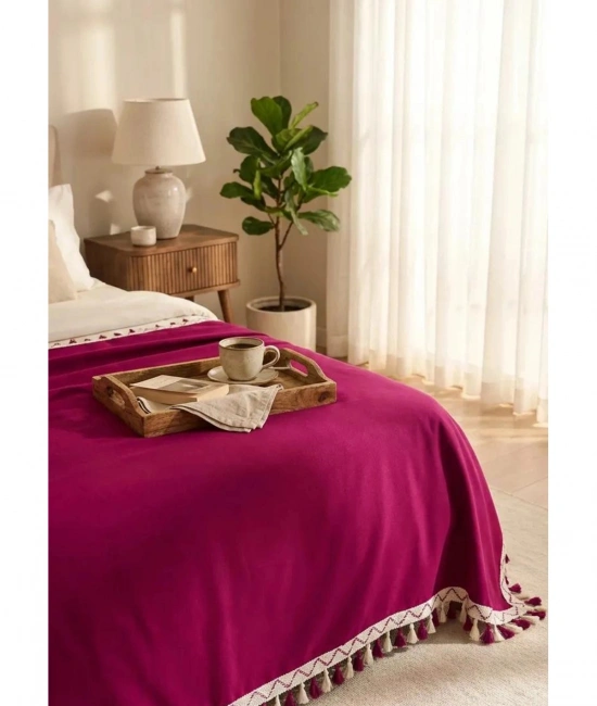 Çift Kişilik Yatak Örtüsü 200 x 230 cm - Bordo