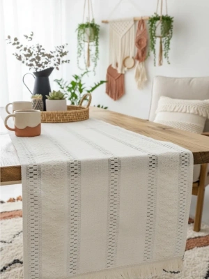 Ham Dantel Runner Masa Örtüsü 35 x 150