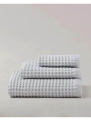 3’lü Gri Pamuklu Havlu Seti – 30x45, 50x90, 80x160 cm – Yumuşak ve Emici