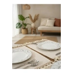 6lı Keten Amerikan Servis Seti 35x55