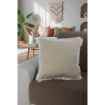 Sarı Püsküllü Kırlent Kırlent Kılıfı 43 X 43