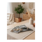 ANTRASİT Siyah Şeritli Peçete 40x40 TOKA HEDİYELİ 6LI
