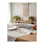 ANTRASİT Siyah Şeritli Peçete 40x40 TOKA HEDİYELİ 6LI